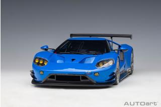 Ford GT LM Plain Body Version 2018 (lightning blue) (composite model/full openings) AUTOart 1:18