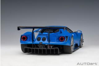 Ford GT LM Plain Body Version 2018 (lightning blue) (composite model/full openings) AUTOart 1:18