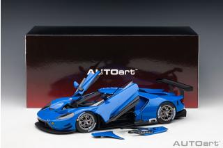 Ford GT LM Plain Body Version 2018 (lightning blue) (composite model/full openings) AUTOart 1:18