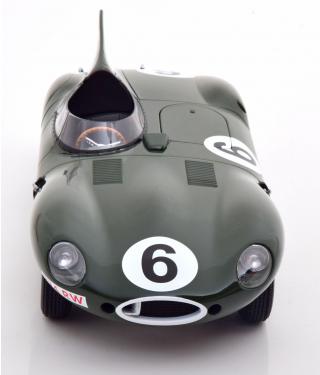 Jaguar D-Type Longnose Sieger 24h Le Mans 1955 Hawthorn/Bueb mit abnhembarer Haube auf der Beifahrerseite cmr