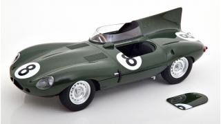 Jaguar D-Type Longnose No.8, 24h Le Mans 1955 Beauman/Dewis CMR 1:18 Metallmodell (Motorhaube... nicht zu öffnen!)