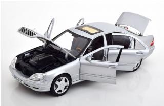 Mercedes S55 AMG W220 2000 silber Limited Edition 500 pcs. Norev 1:18 Metallmodell