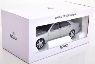 Mercedes S55 AMG W220 2000 silber Limited Edition 500 pcs. Norev 1:18 Metallmodell