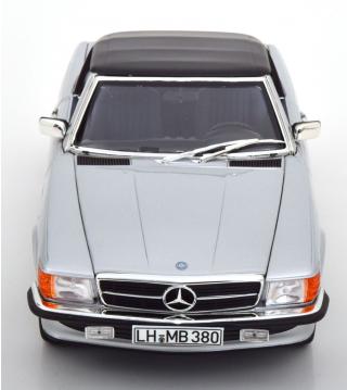 Mercedes 380SL R107 1985 silber Limited Edition 500 pcs.  Norev 1:18 Metallmodell