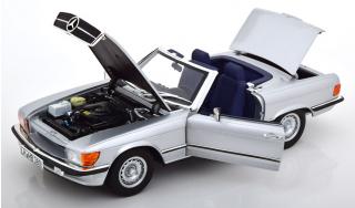 Mercedes 380SL R107 1985 silber Limited Edition 500 pcs.  Norev 1:18 Metallmodell