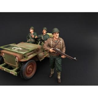 Figur \"WWII US Army Figure -II\" American Diorama 1:18 (Auto nicht enthalten!)