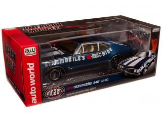 Oldsmobile Cutlass 442 1969 2-Door Coupe *Dr Oldsmobile`s W-Machine*, trophy blue Auto World 1:18