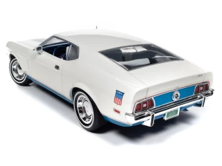 Ford Mustang Fastback 1972 White with red, white & blue color scheme (Class of 1972)  Auto World 1:18