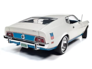 Ford Mustang Fastback 1972 White with red, white & blue color scheme (Class of 1972)  Auto World 1:18