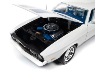 Ford Mustang Fastback 1972 White with red, white & blue color scheme (Class of 1972)  Auto World 1:18