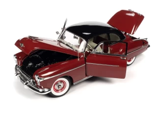 Oldsmobile 88 Holiday Coupe 1950 Chariot Red with Black Hardtop Auto World 1:18