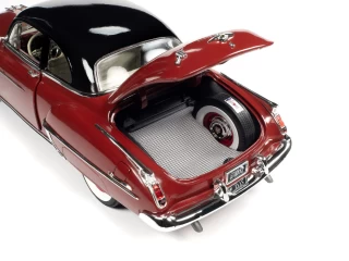 Oldsmobile 88 Holiday Coupe 1950 Chariot Red with Black Hardtop Auto World 1:18