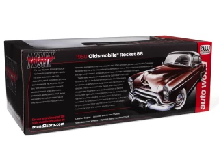 Oldsmobile 88 Holiday Coupe 1950 Chariot Red with Black Hardtop Auto World 1:18