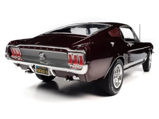 Ford Mustang 2+2 GT 1967 burgundy American Muscle Auto World 1:18