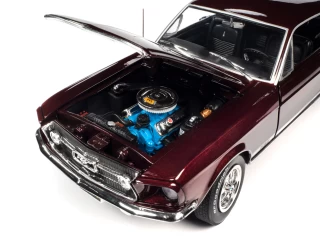 Ford Mustang 2+2 GT 1967 burgundy American Muscle Auto World 1:18