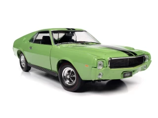 AMC AMX Hardtop 1969 Big Bad Lime Green American Muscle Auto World 1:18