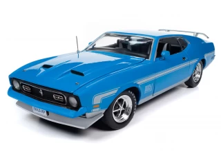 Ford Mustang Mach Grabber Blue  1972  Auto World 1:18