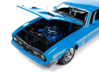 Ford Mustang Mach Grabber Blue  1972  Auto World 1:18