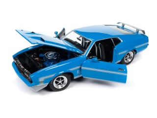 Ford Mustang Mach Grabber Blue  1972  Auto World 1:18