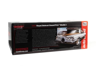 Pontiac Grand Prix (Royal Bobcat) 1969  Firefrost Gold and Cameo White Auto World 1:18