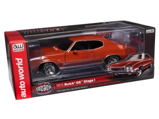 Buick GS Hardtop MCACN 1972 Flame Orange Auto World 1:18