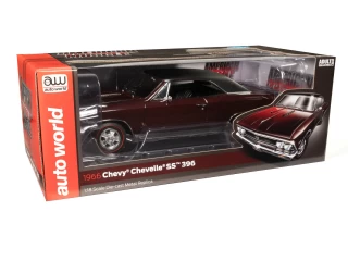 Chevrolet Chevelle SS396 1966 Madeira Maroon Auto World 1:18