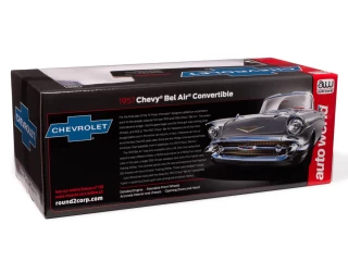 Chevrolet Bel Air Convertible 1957 Inca Silver Auto World 1:18