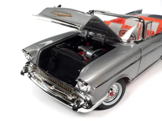 Chevrolet Bel Air Convertible 1957 Inca Silver Auto World 1:18