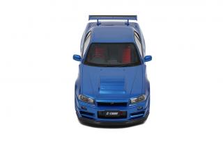 NISMO R34GT-R Z-tune BAYSIDE BLUE 2005 OttO mobile 1:12 Resinemodell (Türen, Motorhaube... nicht zu öffnen!)