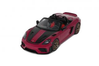 PORSCHE 718 SPYDER RS WP PINK 2023 GT Spirit 1:18 Resinemodell (Türen, Motorhaube... nicht zu öffnen!)