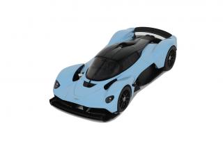 ASTON MARTIN VALKYRIE BLUE 2023 GT Spirit 1:18 Resinemodell (Türen, Motorhaube... nicht zu öffnen!)