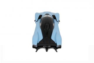 ASTON MARTIN VALKYRIE BLUE 2023 GT Spirit 1:18 Resinemodell (Türen, Motorhaube... nicht zu öffnen!)