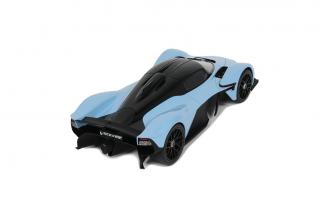 ASTON MARTIN VALKYRIE BLUE 2023 GT Spirit 1:18 Resinemodell (Türen, Motorhaube... nicht zu öffnen!)