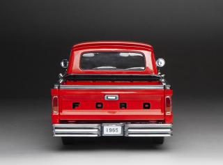 Ford F-100 1965 Custom Cab Pickup – Rangoon Red / Black SunStar Metallmodell 1:18