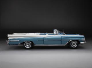 Oldsmobile “98” Open Convertible 1959  – Aqua Mist Metallic/ Polaris White SunStar Metallmodell 1:18