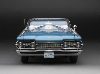 Oldsmobile “98” Open Convertible 1959  – Aqua Mist Metallic/ Polaris White SunStar Metallmodell 1:18