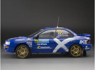 Subaru Impreza 555 – #15 Alister McRae/Stuart Loudon – Logiman Mythical Cars Rally 2023  SunStar 5529 Metallmodell 1:18