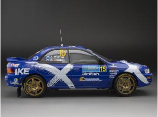 Subaru Impreza 555 – #15 Alister McRae/Stuart Loudon – Logiman Mythical Cars Rally 2023  SunStar 5529 Metallmodell 1:18