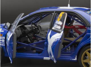 Subaru Impreza 555 – #15 Alister McRae/Stuart Loudon – Logiman Mythical Cars Rally 2023  SunStar 5529 Metallmodell 1:18