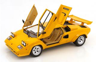 Lamborghini Countach LP 5000S QV 1985 gelb  KK-Scale 1:12 Metallmodell