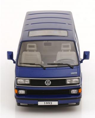 VW T3 Limited Last Edition 1992 blaumetallic KK-Scale 1:18 Metallmodell (Türen, Motorhaube... nicht zu öffnen!)