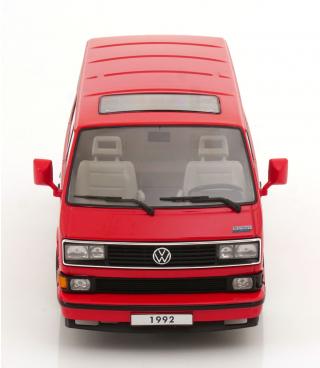 VW T3 Limited Last Edition 1992 rot KK-Scale 1:18 Metallmodell (Türen, Motorhaube... nicht zu öffnen!)