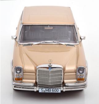 Mercedes 600 SWB W100 1963 hellgold-metallic KK-Scale 1:18 Metallmodell (Türen, Motorhaube... nicht zu öffnen!)