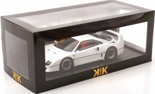 Ferrari F40 Brunei weiß KK-Scale 1:18 Metallmodell (Türen, Motorhaube... nicht zu öffnen!)