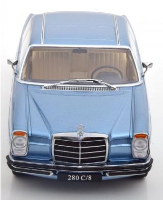 Mercedes 280/8 W114 Coupe 1969 hellblau-metallic KK-Scale 1:18 Metallmodell (Türen, Motorhaube... nicht zu öffnen!)