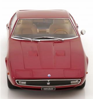 Maserati Ghibli Coupe 1969 rotmetallic KK-Scale 1:18 Metallmodell (Türen, Motorhaube... nicht zu öffnen!)