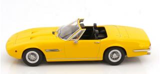 Maserati Ghibli Spyder 1970 gelb mit Speichenfelgen KK-Scale 1:18 Metallmodell (Türen, Motorhaube... nicht zu öffnen!)