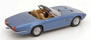 Maserati Ghibli Spyder 1970 hellblau-metallic mit Alufelgen KK-Scale 1:18 Metallmodell (Türen, Motorhaube... nicht zu öffnen!)