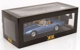 Maserati Ghibli Spyder 1970 hellblau-metallic mit Alufelgen KK-Scale 1:18 Metallmodell (Türen, Motorhaube... nicht zu öffnen!)