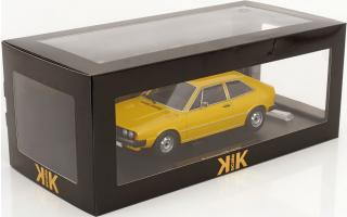 VW Scirocco 1 TS 1976 gelb KK-Scale 1:18 Metallmodell (Türen, Motorhaube... nicht zu öffnen!)